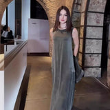 Fashion Velvet High-Grade Solid-Color Dress Suit In Autumn