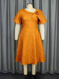 New Rose Clip Dress Commuter Three-Dimensional Flower A Dress