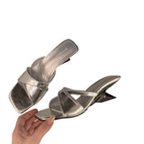 Slope And High-Heever Slippers Women Summer Wear 2025 New Dress Fairy Wind Coarse And Cold
