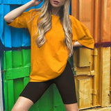 Two-piece Set With Belt Solid Color