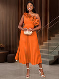 Shoulder Collar High-Rise Dress Party Party