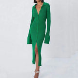 Long Knitted Cardigan Women Tops Female Fashion Slim Sweater Coat Solid Korean Autumn And Winter 2022 New Casual