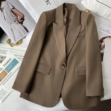 Toloer And Autumn Suit Jacket Female In 2024 Autumn New Avocado Color Net Red Fried Street Temperament Trend Casual Suit-Outfit