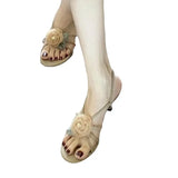 Toloer Fairy Wind With Skirt Sandals Women's Style 2024 New Beautiful High Heel Sandals Women Wear Cool Slippers Outside The Summer-Outfit