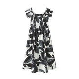 New Fashion Sexy Collar Bubble Sleeve Casual Fashion Dress Dress Dress