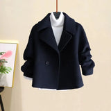 Toloer Autumn Winter Wool Suit Jacket Jacket Long Sleeve Knitted Sweater Casual Trousers Three Piece Set Elegant Women's Pant Set 1215-1-Outfit