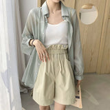 And Long Sun Protection Shirt Women 2025 Summer Long Sleeves Large-Size Breathable Thin Cardigan Coat Women Fashion Tops