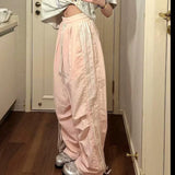 High Waist Striped Baggy Sweatpants-Outfit