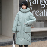 Winter Cotton-Padded Clothes Women 2023 New Korean Version Down Cotton Clothes Women Over The Knee Long Thick Plus Plus Size Coat Fashion Cotton-Padded Jacket-Outfit