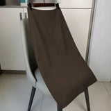And Summer 2025 New OL Commuter Professional Bag Hip Skirt In The Long Black High-Waist A Word Straight Suit
