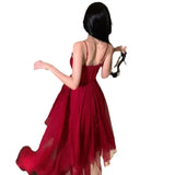 Toloer To Take Photos Of A Very Fairy Dress Female Bali Island Sanya Holiday Dress Sweet And Elegant Irregular Slip