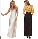 Sexy Underwear Silk Dress Hot Gold Pajamas Dress Sexy Suit-Outfit