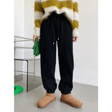 Women's Fleece Lined Thickened Casual Harem Sweat Pants Autumn Winter 2022 Sports