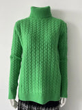 Warm Winter Women Sweater Turtleneck New Knitted Slim Green Thick Solid Basic Winter Pullover Sweater For Women