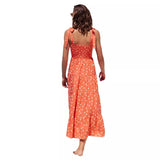 High-End 2025 Spring And Summer Women's New Sexy Print Slinged Dopamine Wearing Dress