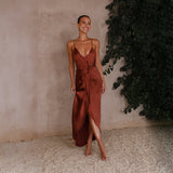Spring And Summer Women's New Fashion Solid Color Suspension French High-End