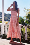 High-End 2025 Spring And Summer Women's New Sexy Print Slinged Dopamine Wearing Dress