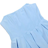 Tube Pleated Midi Dress-Outfit
