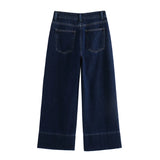 New High-Waisted Skinny And Ankle Wide-Leg Jeans 5862093-Outfit