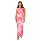 Women's Clothing 2025 Spring And Summer Women's Temperament Sexy Print Slim Waist Thin Senior Dress