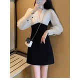Toloer Fragrant Wind Dress Spring Dress 2024 New Female Waist Show Thin Socialite Temperament Retro Sense Lace Skirt-Outfit