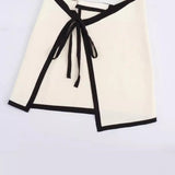 New Summer Style Knitted Slim Chest Mini Dress Apron-Outfit