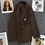Toloer Green Fried Street Small Suit Jacket Female 2024 Spring And Autumn New Korean Version Net Red Temperament Small Leisure-Outfit