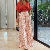 Women's 2025 Women's Suit New Short-Sleeved Shirt Short-Sleeved Trousers Fashion