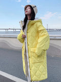 Winter Thicken Female Warm Parkas Long Jacket Snow Coat Women Casual Loose Puffer Big Pocket Hooded Coat Jackets