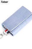 2023 PU Leather Car Key Holders Keys Organizer Key Wallets Car Keychain Leather Housekeeper Key Wallet Cover 6