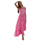 Women's Clothing 2026 Bohemian Dress Slings Flowing Long Print Dress