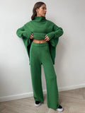 Sweater Suit Female Autumn Dong New Style Loose Recreational Languid Lazy Add Thick Knit Long-Outfit
