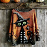 New Coarse Needle Cloth 3D Digital Printing Men's And Women's Round Collar Collar Knitting Striped Coat Women's