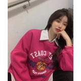 Bull Dogs Logo Graphic Sweatshirt-Outfit