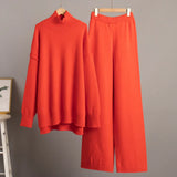 Sweater Suit Female Autumn Dong New Style Loose Recreational Languid Lazy Add Thick Knit Long-Outfit