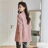 Toloer And Autumn Suit Jacket Female 2024 Spring And Autumn New Korean Version Of Fashion Slim Korean Version Of Free Hot Small Suit Jacket Female Tide-Outfit