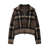 Autumn New Knitted Shirt Round-Neck Solid Color Loose Set Female