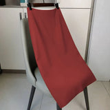 And Summer 2025 New OL Commuter Professional Bag Hip Skirt In The Long Black High-Waist A Word Straight Suit