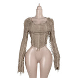 Autumn 2025 New Temperamental And Casual Body Repair Tuxedo Long-Sleeved Top