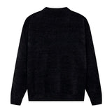 Spider Print Loose Sweater-Outfit