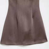 Homemade New Women's Clothing Fashion Feather Hanging Neck Dress