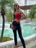 Little Vest, Sling, Matching Color, Sequined Top, New Fashionable Style For Women's Wear-Outfit
