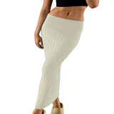 Toloer Spring / Summer 2024 Women's Hot Versatile Sexy Fashion Casual Home Vacation Beach Skirt Skirt-Outfit