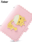 Cartoon Rabbit Card Case Business Card Holder Women Credit Passport Card Bag ID Passport Card Wallet 2023 Pink