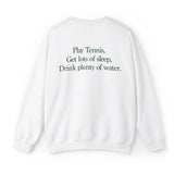 Back Graphic Quote Crewneck Sweatshirt-Outfit