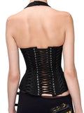 With The Same Strap To The Waist Hanging Neck Deep V-Neck Vest Sexy Hottie Thin Short Repair