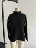 New Color Splicing Wiring Design Casual Knitting Shirt Simple Light Short Thin Breathable