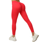 Toloer Embarrassment Line Peach Hip Fitness Yoga Pants V Waist Hip Tight Sports Pants-Outfit