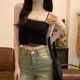 Color Design Small Sling Vest 2025 Summer New Sweet Spicy Yarn Online Clothing