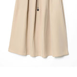 New With Belt Cape-Type Midi Skirt